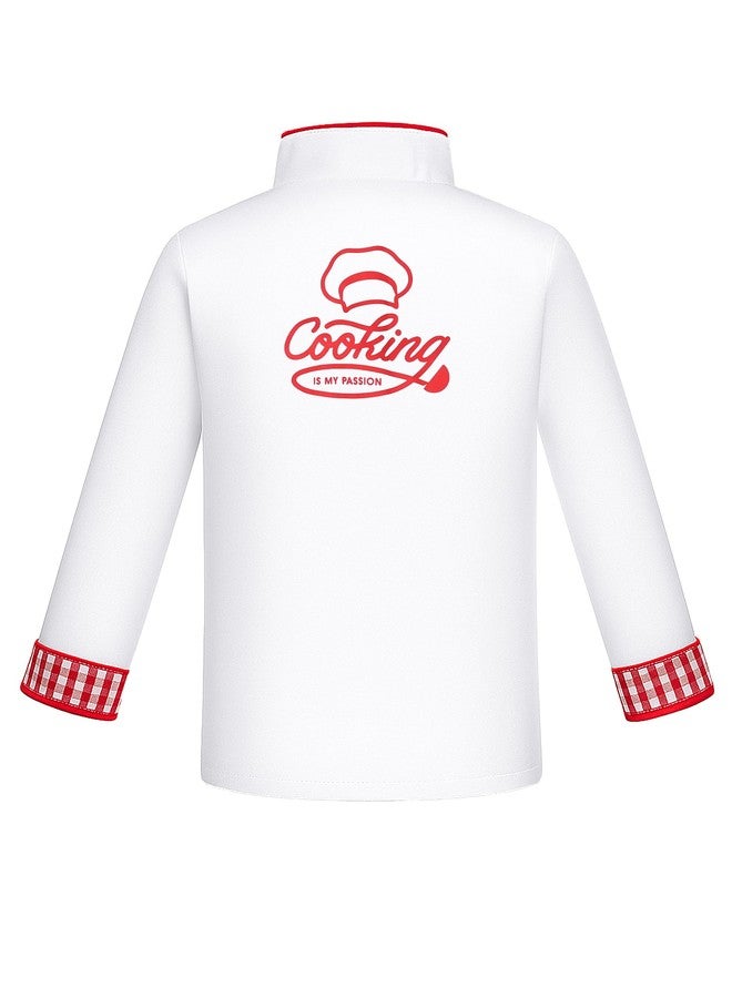 ANPHILE Chef Costume for Kids with Hat – Toddler Chef Outfit Cooking Baking Dress Up Set Career Day Costumes for Boys Girls - Image 3