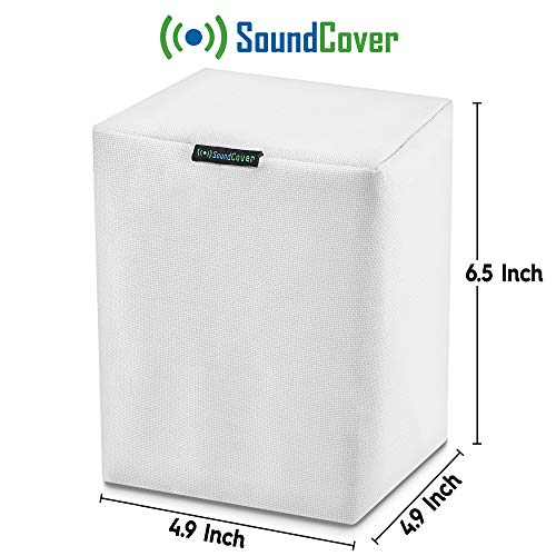 SoundCover Single White Outdoor Speaker Cover for Sonos Play:1 / One/One SL – 600D Weatherproof & UV-Resistant – Wall Mount Compatible - Image 4