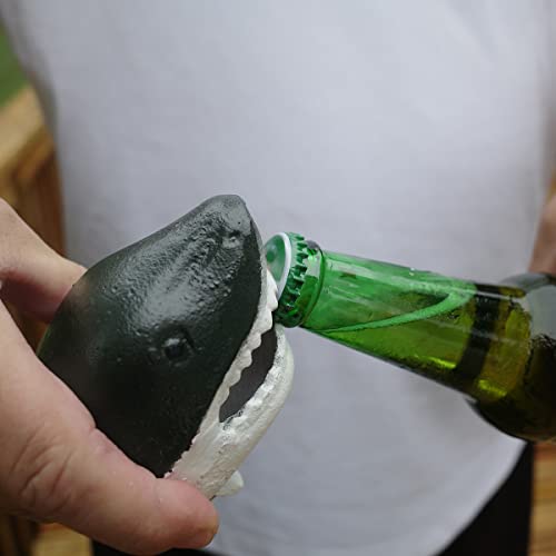 Treasure Gurus Cast Iron Shark Head Beer Cap Soda/Pop Top Wall Mount Bottle Opener Bar/Pub Tool - Image 4