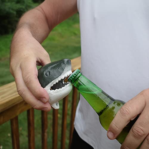 Treasure Gurus Cast Iron Shark Head Beer Cap Soda/Pop Top Wall Mount Bottle Opener Bar/Pub Tool - Image 3