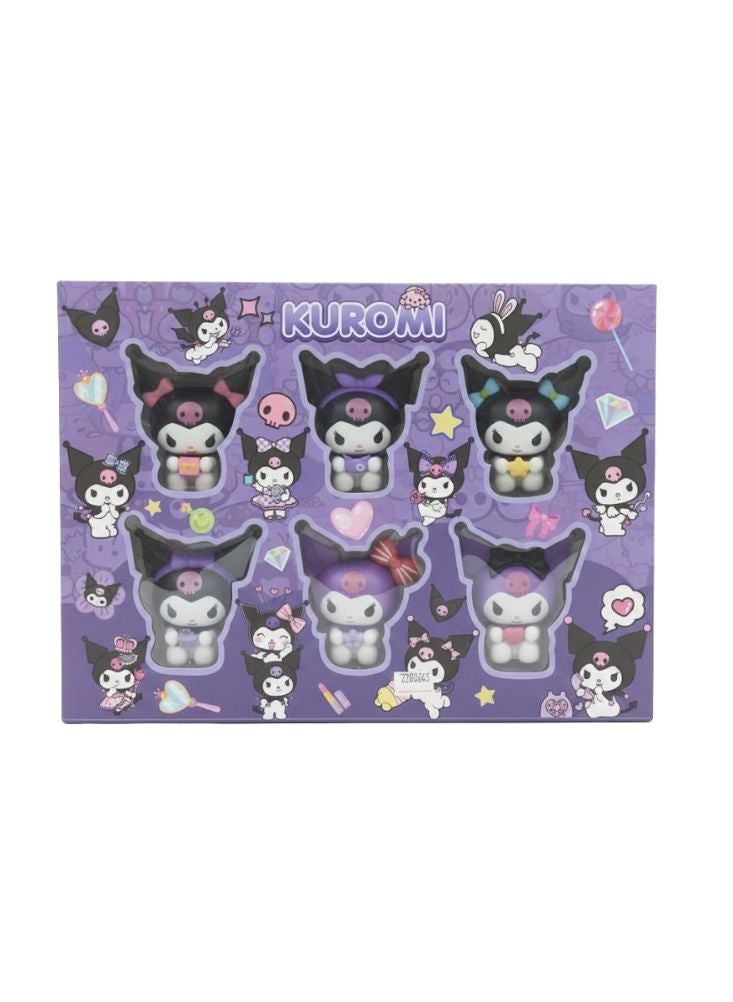 بريميم مجموعة مجسمات كورومي بوب هيد – مجموعة هدايا دمى كورومي الصغيرة القابلة للتجميع باللون الأرجواني - Image 1