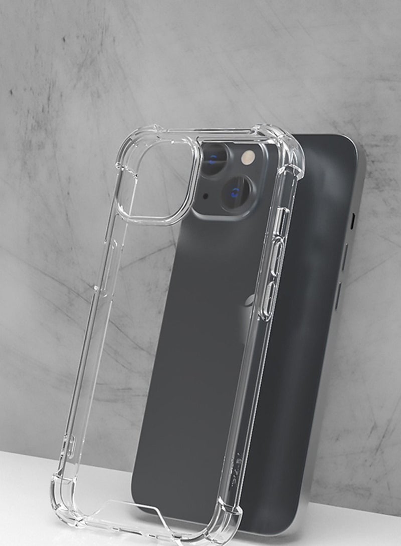 Techie Clear Anti-Burst Protective Case Cover for Apple iPhone 15 Plus – Shockproof, Scratch Resistant, Slim Fit Design - Image 4