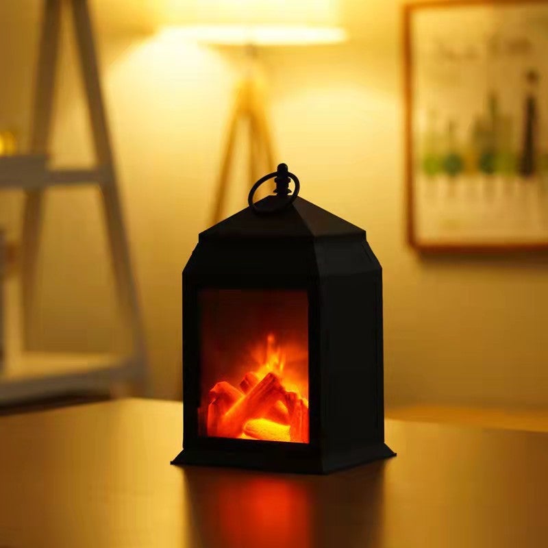 LED flame light box fashion retro style   room atmosphere Decoration lamp house modeling lamp - Image 2