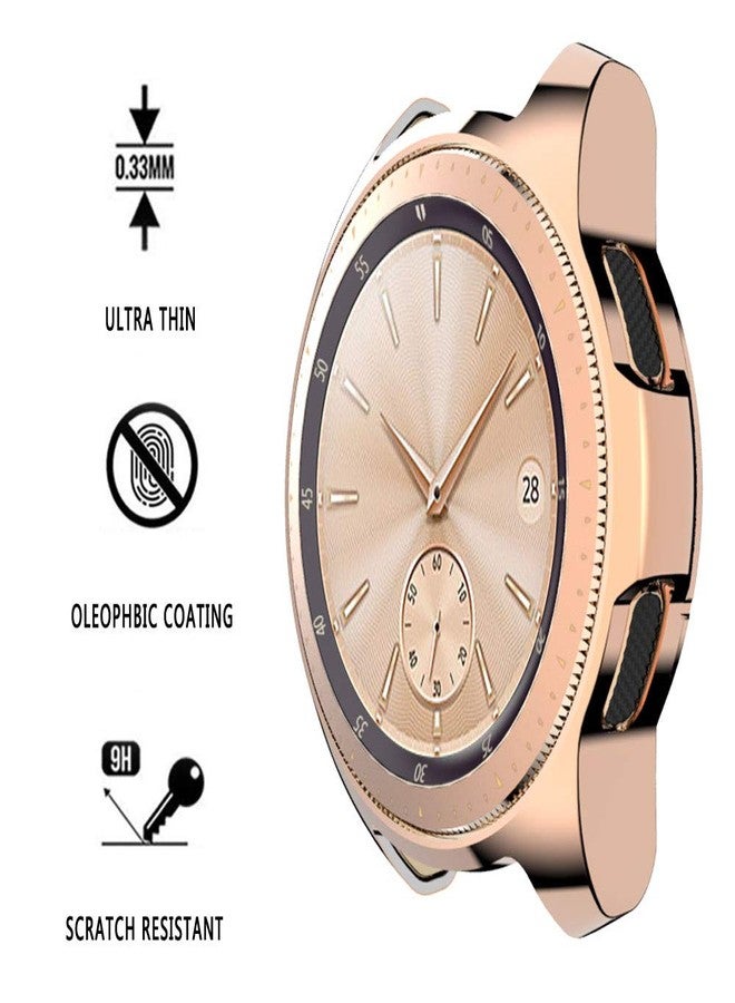 Suoman 3-Pack for Samsung Galaxy Watch 42mm Case, Soft Plated TPU All-Around Protective Bumper Cover Case for Samsung Galaxy Watch 42mm Smartwatch-Rose Gold+Rose Gold+Clear - Image 4