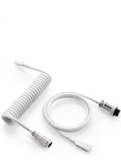 Pro Coiled USB-C to USB-A Cable (1.5M) – Double-Sleeved Mechanical Keyboard Cable with Detachable Aviator Connector | Gaming & Custom PC ﻿