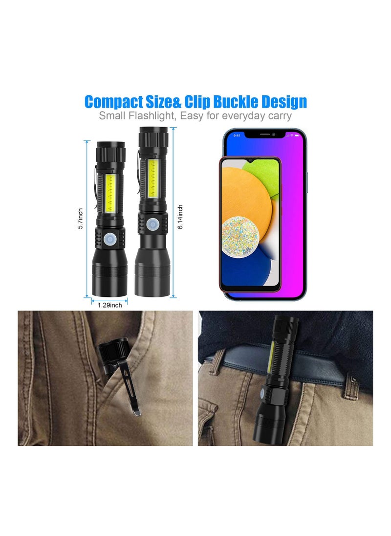 PROTON UV Flashlight Black Light, 3 in 1 Super Bright Small Rechargeable Flashlights 3000 High Lumens, Waterproof Magnetic LED Flashlight, 7 Modes Pocket Flash Light  - Image 5