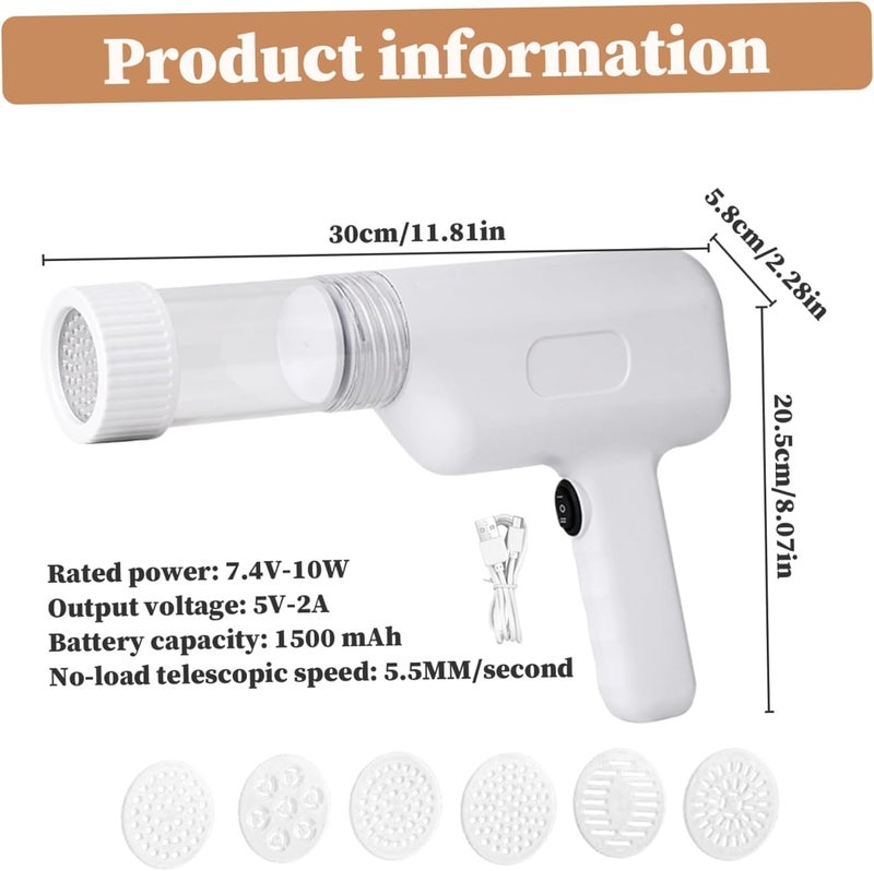 Jolfay Electric Pasta Maker Machine 6 in 1 1500mAh Type-C Cordless Portable Noodle Maker - Detachable Handheld Automatic for Homemade Spaghetti Ramen - Image 5