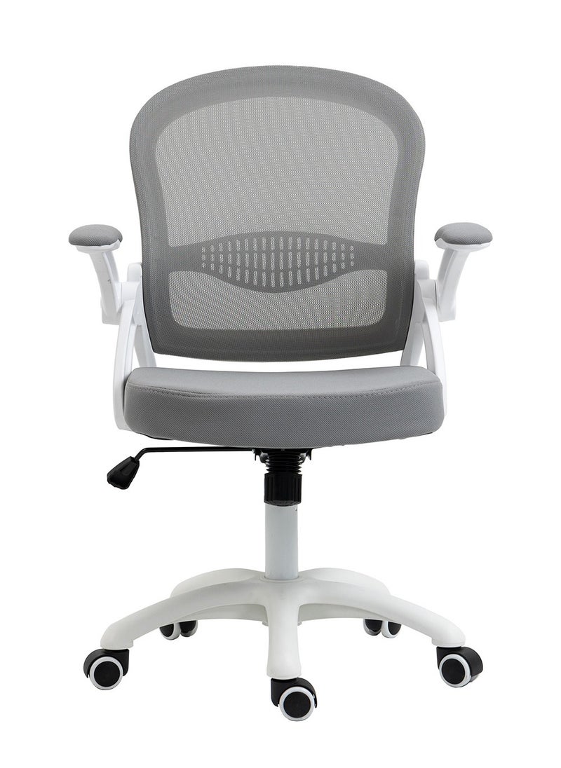AnneFish - Comfortable Office Chair Ergonomic Low Back Mesh Chair with Flip Up Armrests and Lumbar Support Computer and Home Office Chair - Image 1