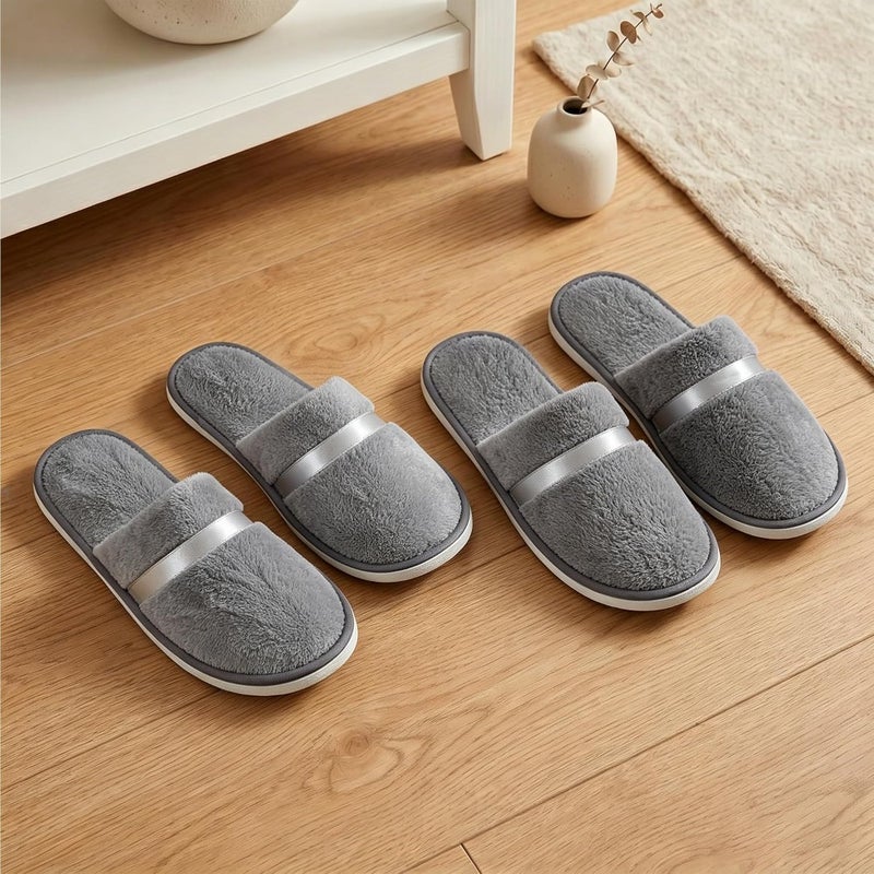Luxury Crystal Velvet Slippers, 10 Pairs - Image 3