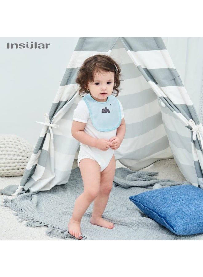 insular 3 Pack Insular Baby Bibs, Baby Bandana Drool Bibs, 100% Cotton Bibs for Boys Girls Unisex for Teething and Drooling (Multicolour) - Image 5