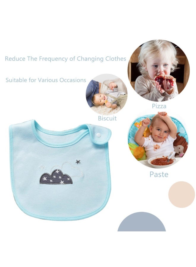 insular 3 Pack Insular Baby Bibs, Baby Bandana Drool Bibs, 100% Cotton Bibs for Boys Girls Unisex for Teething and Drooling (Multicolour) - Image 3