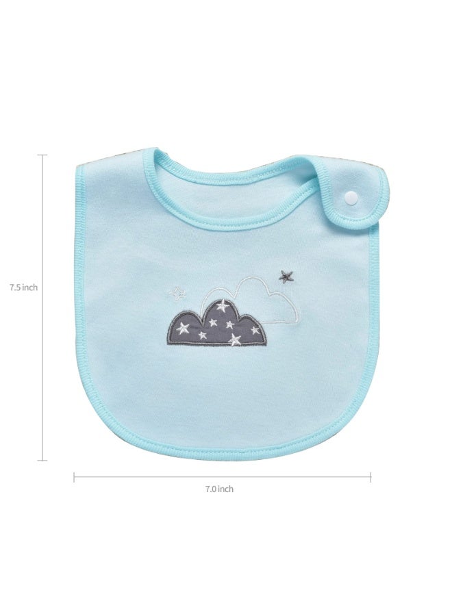 insular 3 Pack Insular Baby Bibs, Baby Bandana Drool Bibs, 100% Cotton Bibs for Boys Girls Unisex for Teething and Drooling (Multicolour) - Image 2