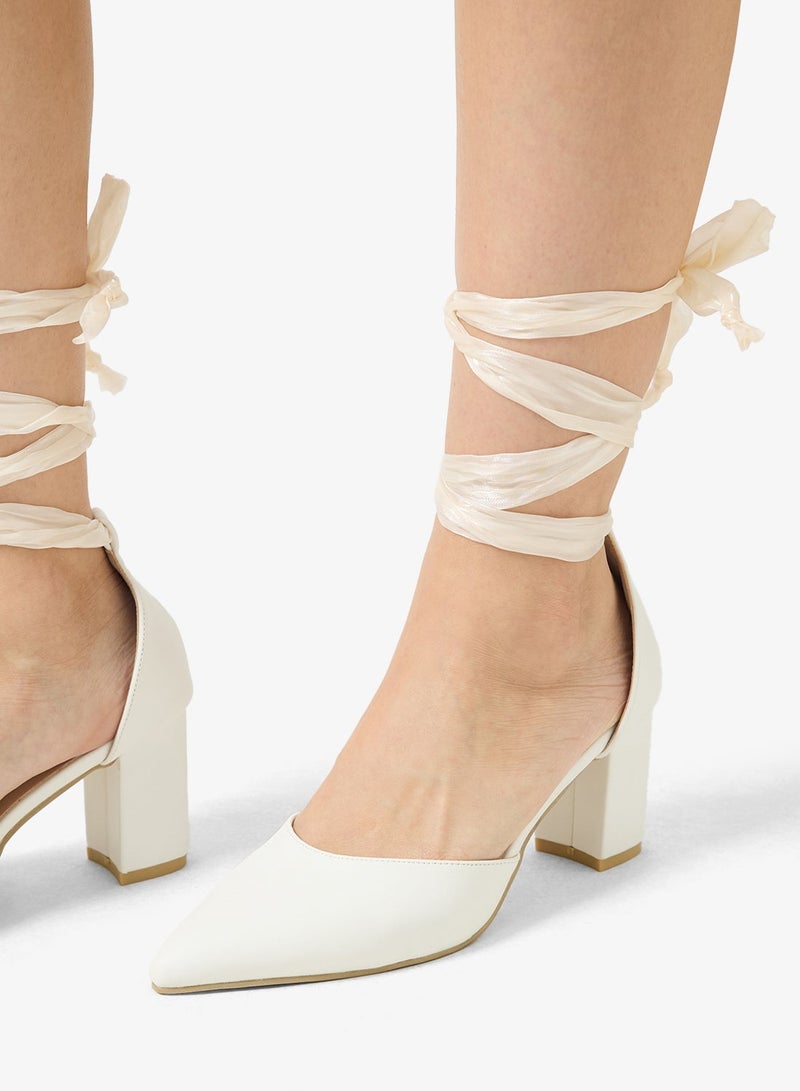 ELLA Ballet High Heel Sandals Wrap Around - Image 3