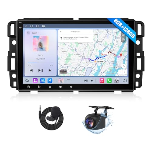 Eonon GMX6S-PRO 8" QLED Car Stereo for Chevy/GMC/Buick (2007-2013), 8+128GBCar Audio, CarPlay & Android Auto,5G LTE, WiFi 6,DSP Audio,1080P Opt & Coax Output, Bluetooth - Image 1
