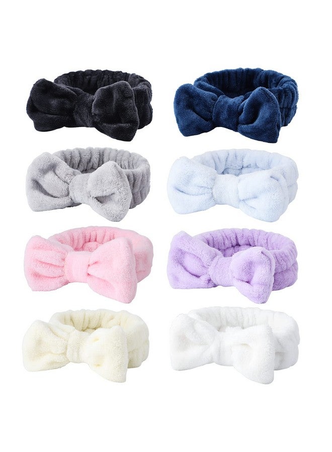 WSYUB Spa Headband 8Pcs Makeup Headbandheadband For Washing Face Shower Skin Care Fluffy Spa Headband For Woman Girl Teens Slumber Party Supplies - Image 1