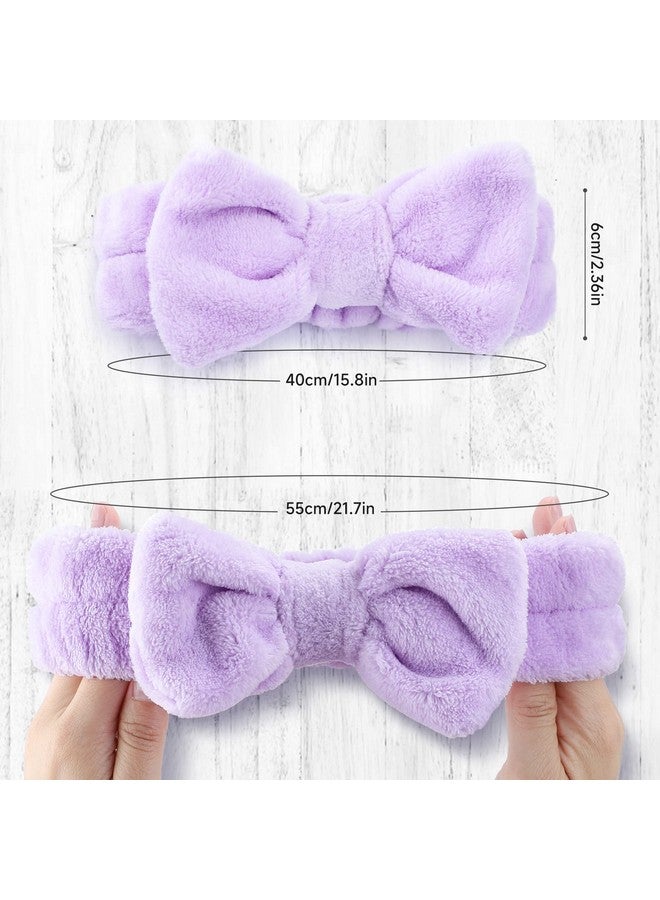 WSYUB Spa Headband 8Pcs Makeup Headbandheadband For Washing Face Shower Skin Care Fluffy Spa Headband For Woman Girl Teens Slumber Party Supplies - Image 2