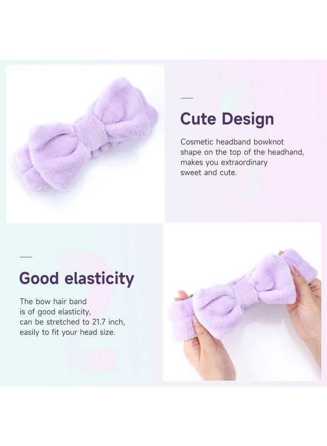WSYUB Spa Headband 8Pcs Makeup Headbandheadband For Washing Face Shower Skin Care Fluffy Spa Headband For Woman Girl Teens Slumber Party Supplies - Image 3