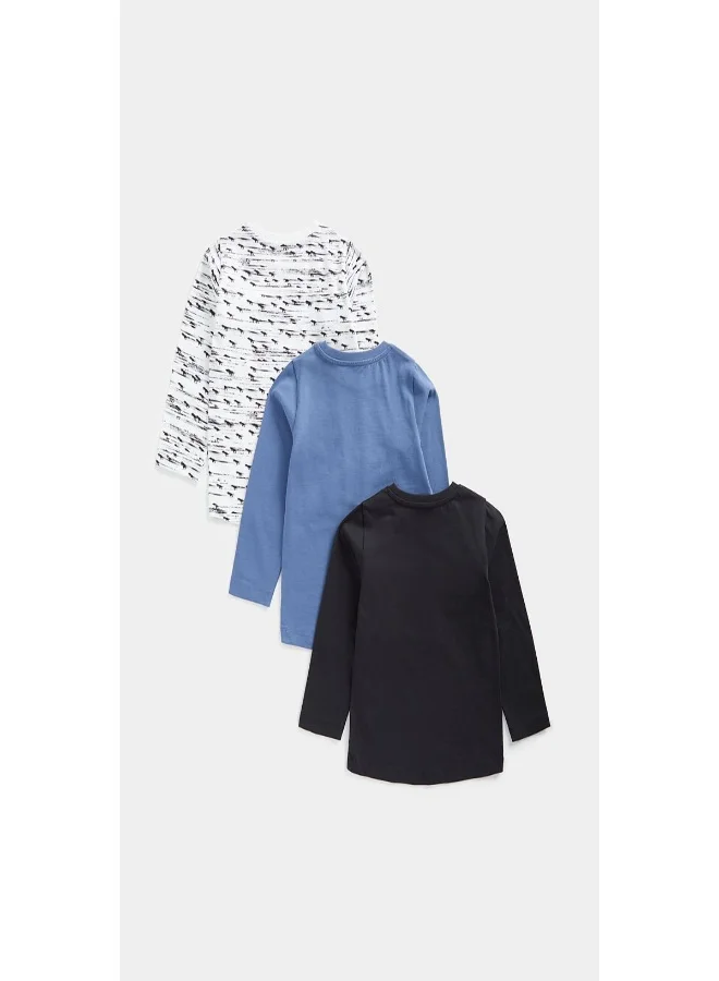 مذركير Dinosaur Long Sleeved T Shirts 3 Pack