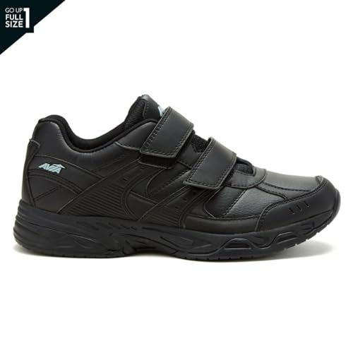 Avia Avi-Union II Strap Non Slip Shoes for Women – Comfort Women's Restaurant, Work & Safety Footwear - Black/Iron Grey, 9 Wide - Image 2