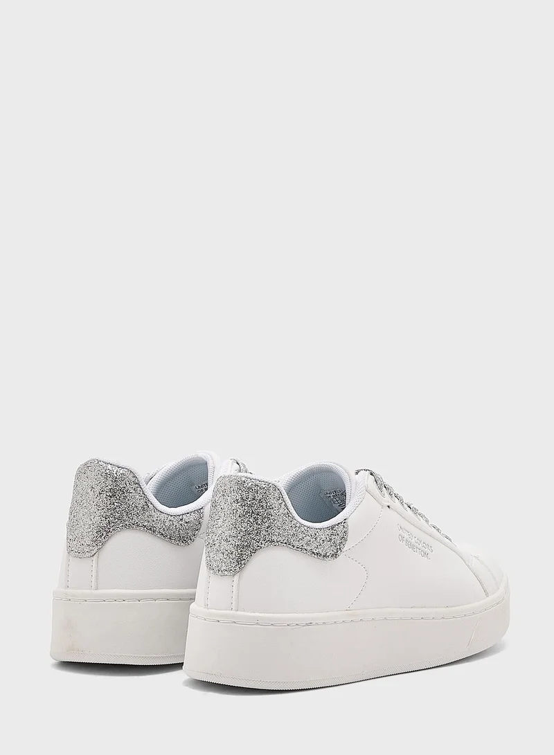 UNITED COLORS OF BENETTON Lace Up Low Top Sneakers