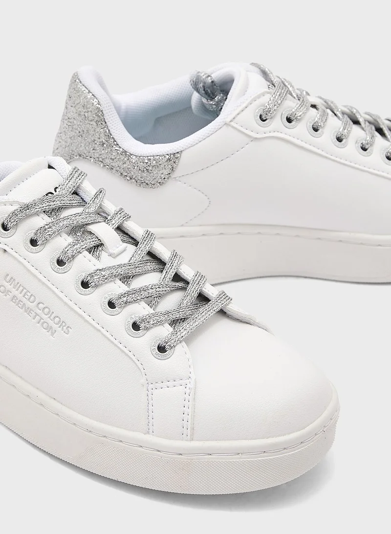 UNITED COLORS OF BENETTON Lace Up Low Top Sneakers