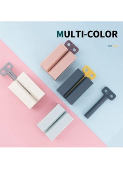 Oasisgalore 3PCS Toothpaste Squeezer with Frosted Handles - Bathroom Organizer (Pink, White, Blue)  - Image 3