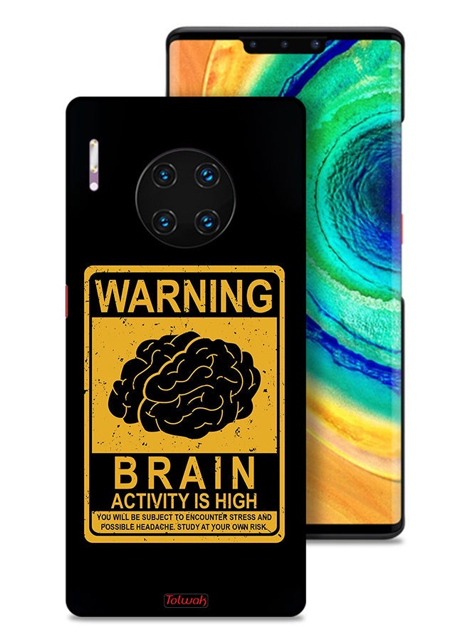 Tolwak Huawei Mate 30 Pro 4G Protective Case Cover Warning Brain Activity Is High - Image 1