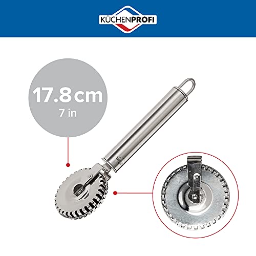 Küchenprofi Ravioli Cutter, 18/10 Stainless Steel Pastry and Pasta Cutting Wheel, Perfect for Cutting, Sealing, and Crimping Fresh Pasta and Pastry Dough - Image 2