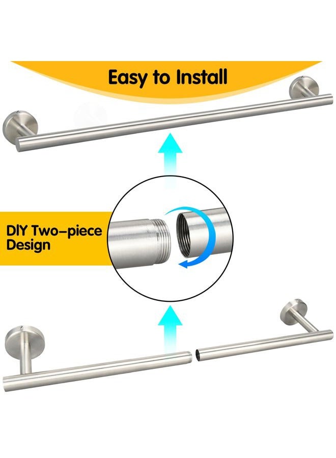 LFSEMINI 24 Inch Towel Bar for Bathroom Wall, Stainless Steel Towel Rack Wall Mounted(1 Pack, Brushed Nickel) - Image 3