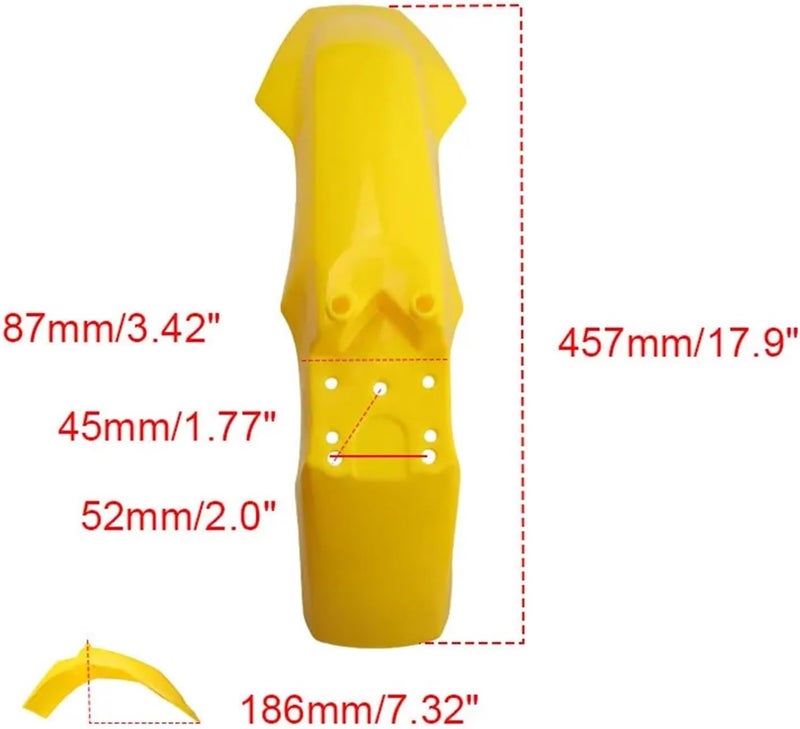 Wivplex Dirt Bike Front Fender Fairing Kit - Image 4