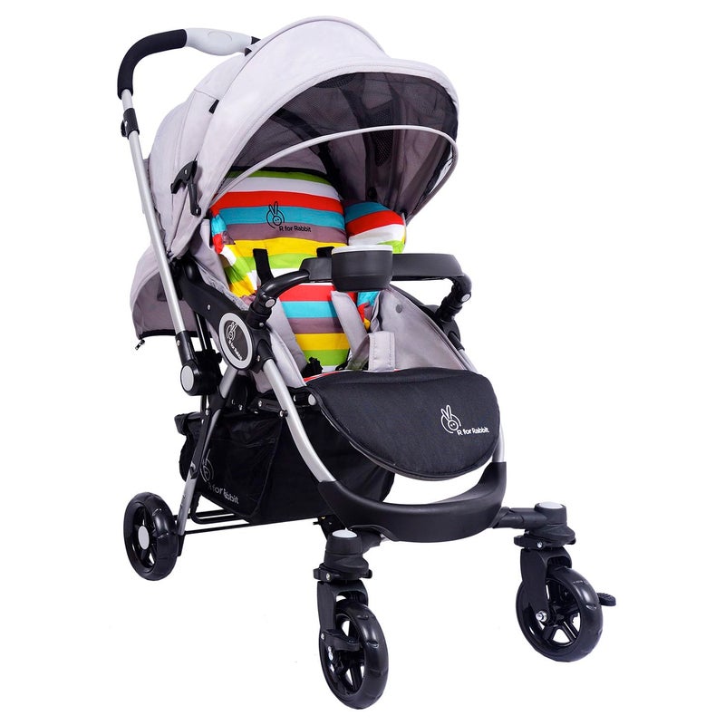 R for Rabbit Premium Chocolate Ride Baby Stroller - Rainbow - Image 1