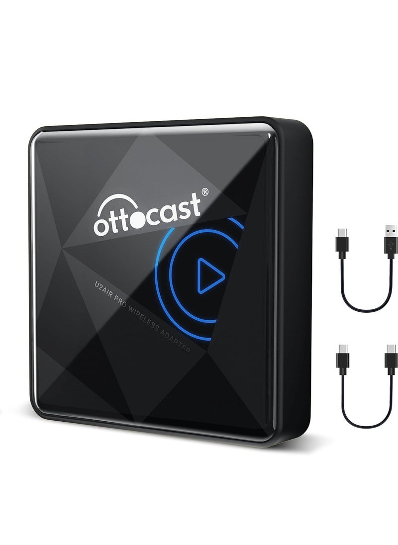 Ottocast - OTTOCAST Wireless Carplay Adapter for iPhone, Wireless Apple Carplay Dongle for iOS Plug Play Automatic Connection Wireless Compatible with Factory Wired Carplay Vehicle - Image 1
