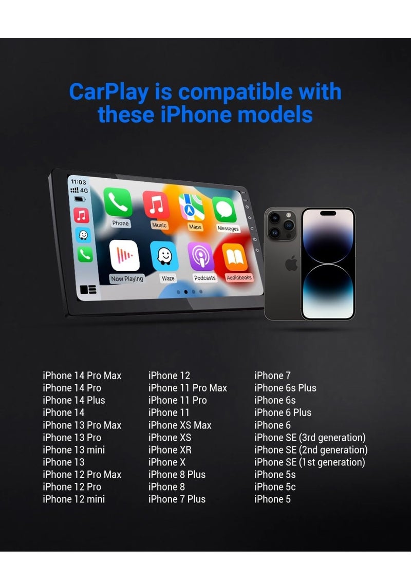 Ottocast - OTTOCAST Wireless Carplay Adapter for iPhone, Wireless Apple Carplay Dongle for iOS Plug Play Automatic Connection Wireless Compatible with Factory Wired Carplay Vehicle - Image 1
