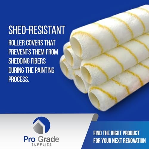 Pro-Grade Pro Grade - Paint Roller Covers - 1/2 X 9 Inch Microfiber 6 Pack - Image 5
