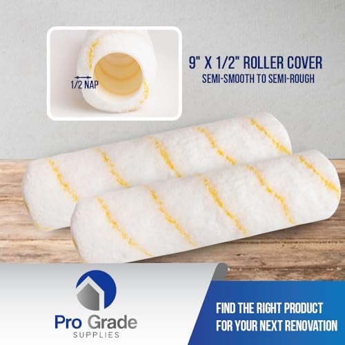 Pro-Grade Pro Grade - Paint Roller Covers - 1/2 X 9 Inch Microfiber 6 Pack - Image 3