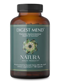 مكمل غذائي من Natura Health Products Digest Mend - يشجع على نمو البكتيريا المعوية الصحية* - يحتوي على عرق السوس منزوع الجليسريزين (DGL)، والصبار، والخطمي، وصمغ المستكة، والبابونج (180 كبسولة) - pzsku/ZF30BE07156305573082EZ/45/_/1735907874/d41aed79-3ce3-44b1-b82e-afafb2f2bab9