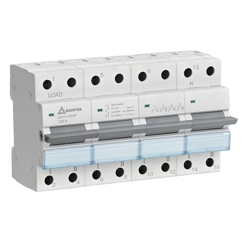 GADITES Dual Power Manual Control Transfer Switch, 100A (3-Phase) - Image 1