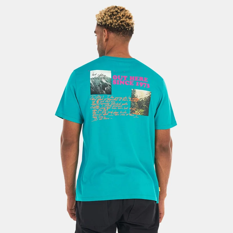 تمبرلاند تيشيرت هايكنج فينتيج جرافيك للرجال