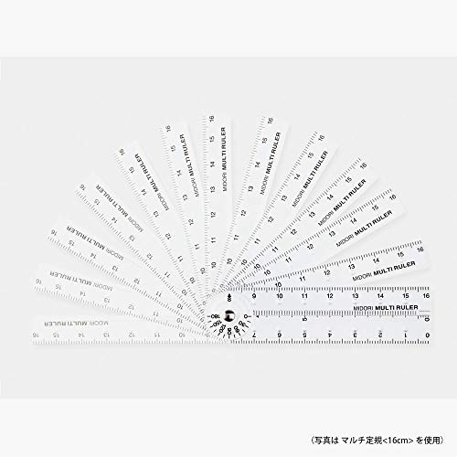 Midori DESIGNPHIL 42263006 Midori Multi Ruler, 6.3 inches (16 cm), Transparent - Image 5