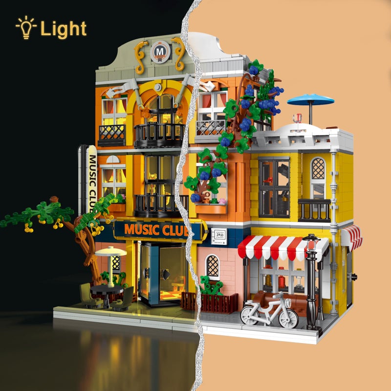 ENJBRICK Flowers City Jazz Club Building Sets for Adutls, Architecture House Building Kit for Boys and Girls 8-14 Years 1683 PCS - Image 4
