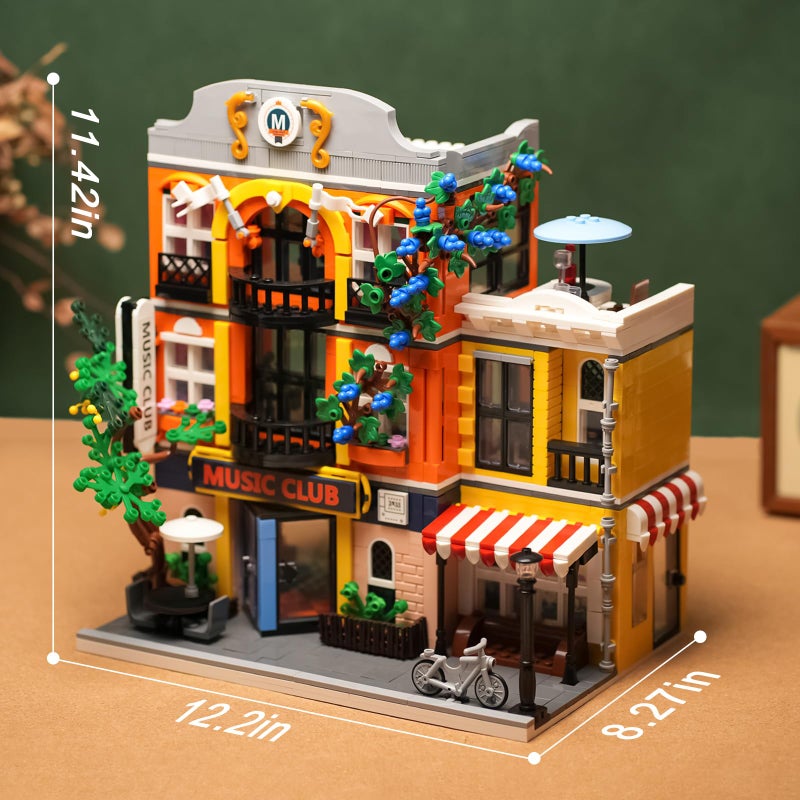 ENJBRICK Flowers City Jazz Club Building Sets for Adutls, Architecture House Building Kit for Boys and Girls 8-14 Years 1683 PCS - Image 5
