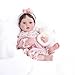 Cloveray 20inch Large Realistic Reborn Baby Doll HandRooted Hair Lifelike Baby Dolls with Accessories for 3 Year Old Girls Gifts Pretend Play Collection - Image 4