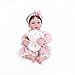Cloveray 20inch Large Realistic Reborn Baby Doll HandRooted Hair Lifelike Baby Dolls with Accessories for 3 Year Old Girls Gifts Pretend Play Collection - Image 2