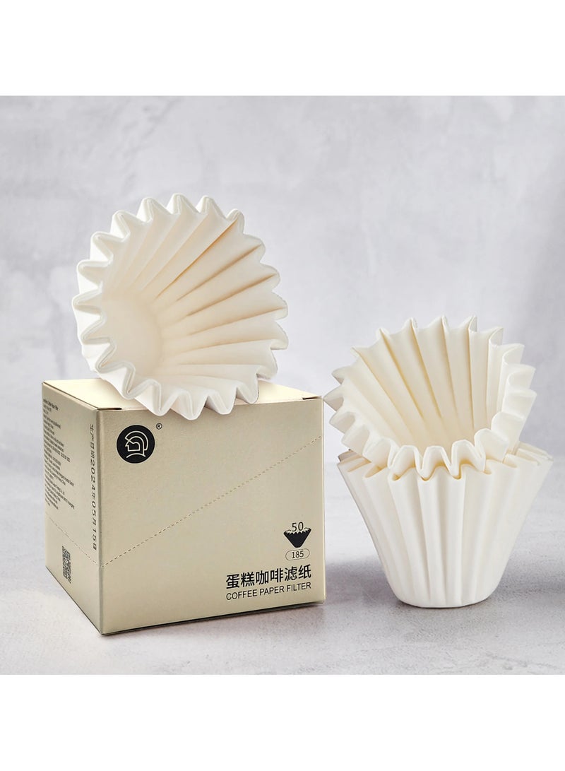 zeroHero ZeroHero Basket Paper coffee Filter- White 185mm  - Image 2