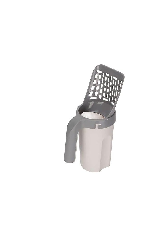 Generic Integrated Plastic Cat Litter Scooper with Detachable Sieve Shovel and Waste, Quick Disposal and Hygienic for Home and Walking Use - Image 5