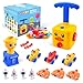 BAKAM Toddler Toys 34 for Boys Girls Balloon Launcher Powered Car Set Fun Toddlers STEM Toy Balloon Pump Cars Racer Kit for Kids 35 Duck - Image 3