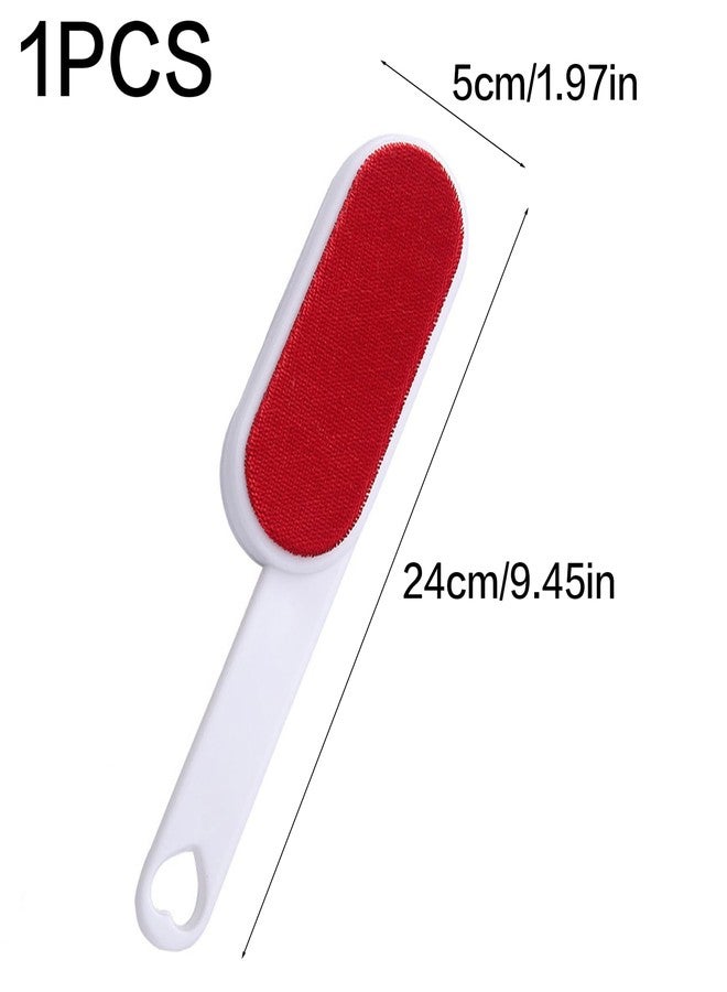 AMUSCHAT 1PCS Double-Sided Lint Brush & 2PCS Reusable Sticky Lint Rollers - Pet Hair, Dust Remover for Clothes, Furniture, Sofas, Beds - Portable, Washable, Travel-Friendly, Triangular Design with Cover - Image 3