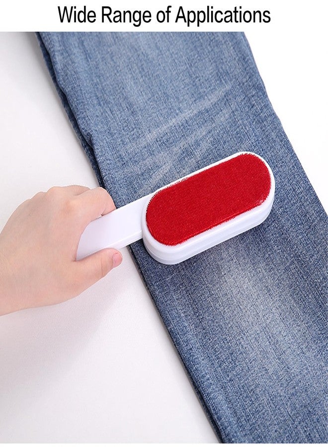AMUSCHAT 1PCS Double-Sided Lint Brush & 2PCS Reusable Sticky Lint Rollers - Pet Hair, Dust Remover for Clothes, Furniture, Sofas, Beds - Portable, Washable, Travel-Friendly, Triangular Design with Cover - Image 5