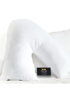 Somer Field - Soft Comfortable V Pillow + FREE Pillowcase, For Support During & After Pregnancy, For Extra Cushioning Support Can Also Be Used For Neck Head & Back, Best Buy - White - pzsku/ZF30C65DF6D2C04935DDEZ/45/_/1731133089/33717f0e-edf0-44eb-b517-7084a39c3aac