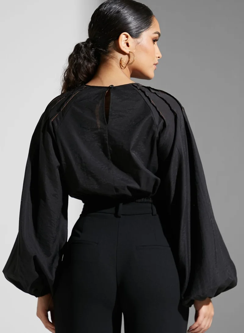 Cmeo collective Balloon Sleeve Top